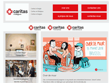 Tablet Screenshot of caritas.be