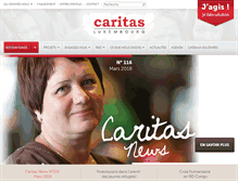 Tablet Screenshot of caritas.lu