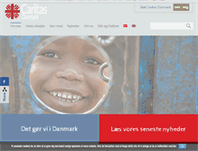 Tablet Screenshot of caritas.dk