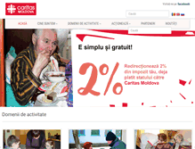 Tablet Screenshot of caritas.md