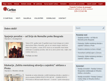 Tablet Screenshot of caritas.rs
