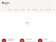 Tablet Screenshot of caritas.no