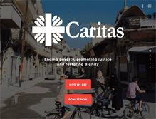 Tablet Screenshot of caritas.org