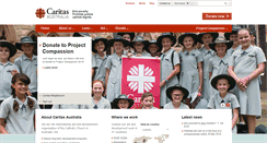 Desktop Screenshot of caritas.org.au