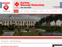 Tablet Screenshot of kielce.caritas.pl