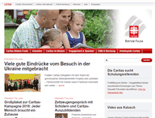 Tablet Screenshot of dicvfulda.caritas.de