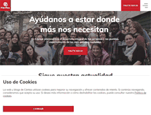 Tablet Screenshot of caritas.es