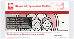 Desktop Screenshot of kaunas.caritas.lt