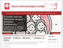 Tablet Screenshot of kaunas.caritas.lt